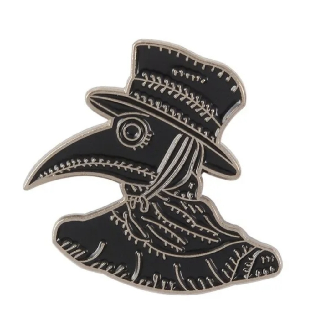Plague Doctor Enamel Pin - Picture 4 of 4